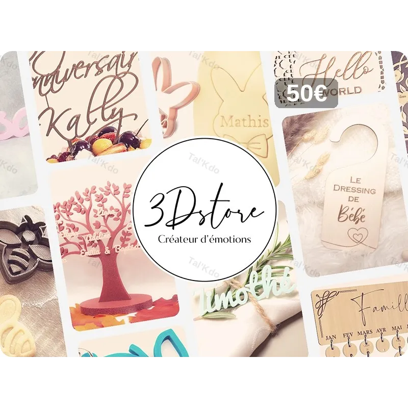 Carte Cadeau 3Dstore