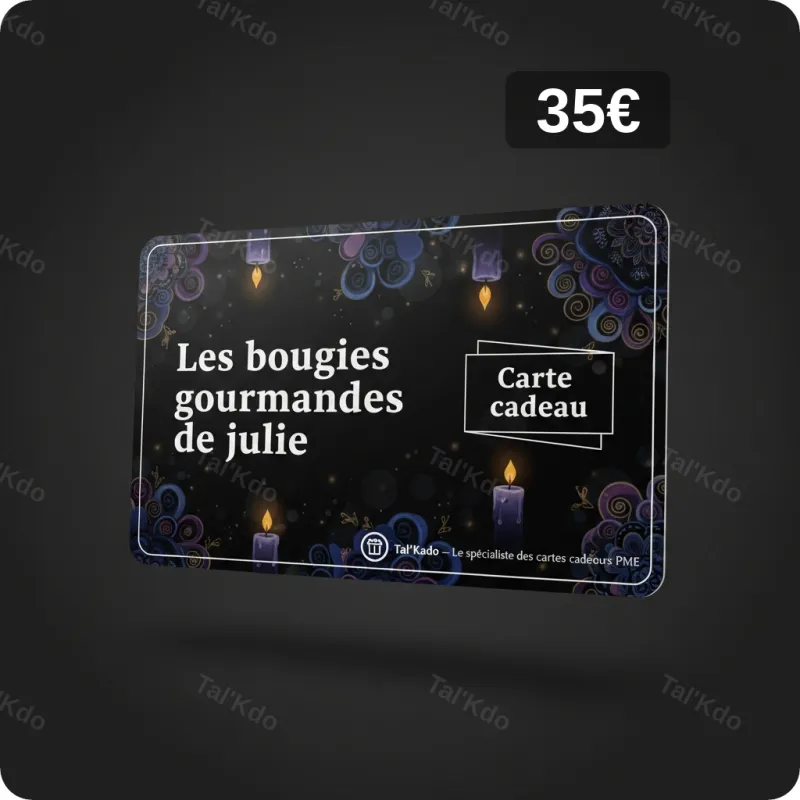 Carte Cadeau Les bougies gourmandes de julie
