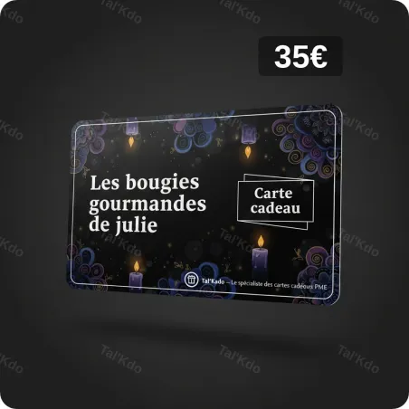 Carte Cadeau Les bougies gourmandes de julie