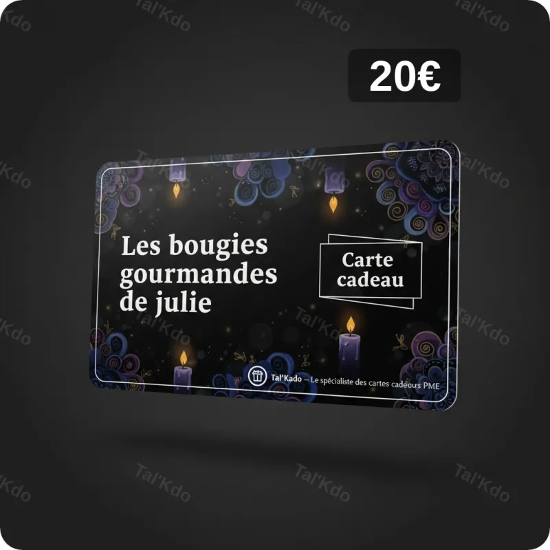 Carte Cadeau Les bougies gourmandes de julie