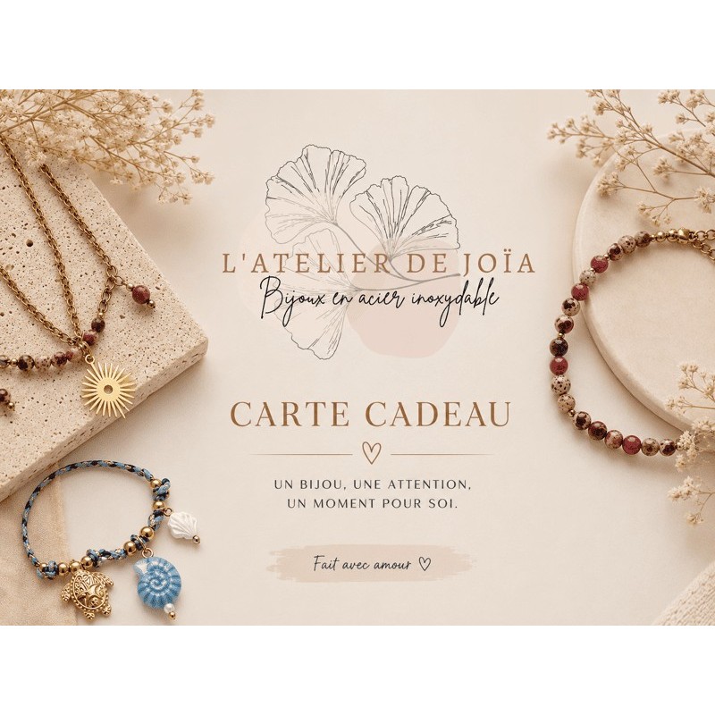 Carte Cadeau L'atelier de joïa : Tout ce qu'il faut savoir avant d'acheter