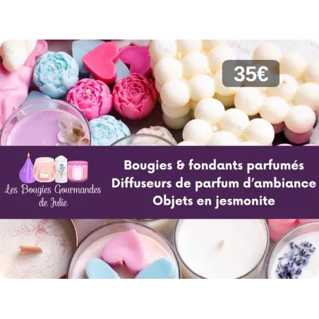 Carte Cadeau Les bougies gourmandes de julie