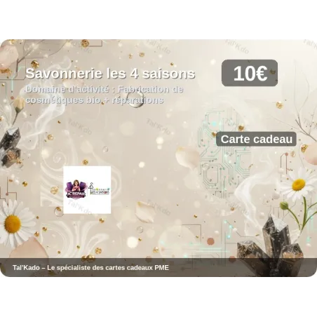 Carte Cadeau Savonnerie les 4 saisons
