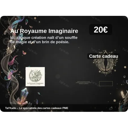 Carte Cadeau Au Royaume Imaginaire