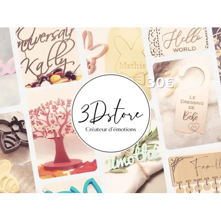 Carte Cadeau 3Dstore